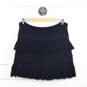 Intermix Knit Fringe Snood Scarf #159-30